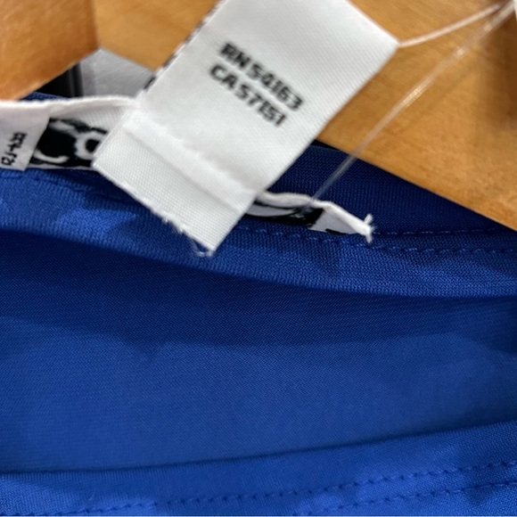 Calvin Klein cowl neck sleeveless top, cobalt blue, Sz Lg- New - Picture 8 of 11